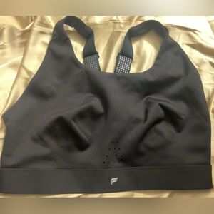 NWT Fabletics FullSprint High Impact Reflective Sports Bra, Size XXL,Color Black